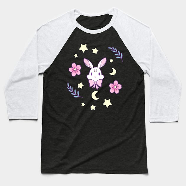 Sakura Bunny | Nikury Baseball T-Shirt by Nikury